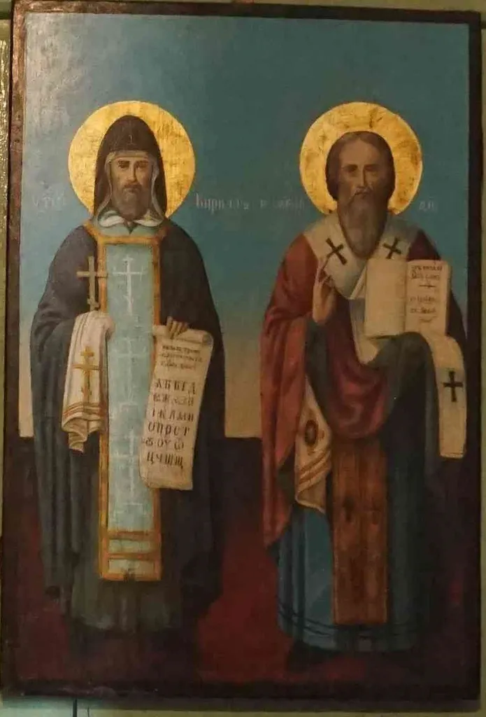 _Sts._Cyril_and_Methodius_Icon_in_Assumtion_of_Mary_Church_in_Harlets