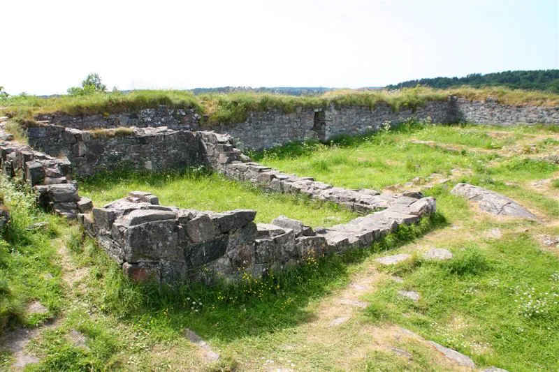 The ruins of the castle near Kungahälle in Sweden. The castel was build by the king of Norway Håkon IV Håkonsson in the 12. century