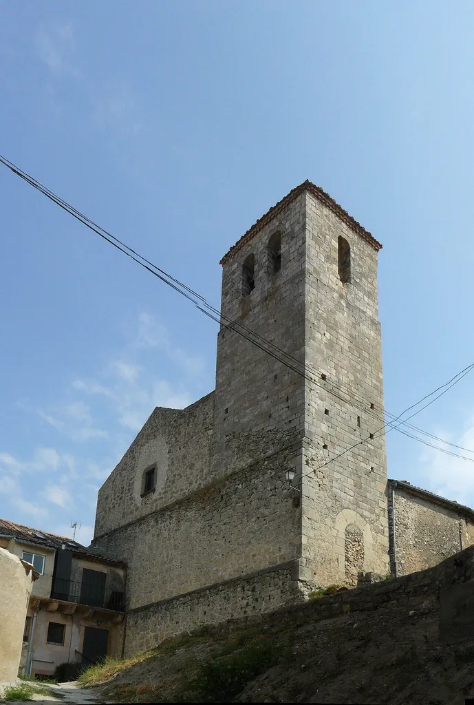Church fo San Bartolomé, Sepúlveda, Segovia (Spain), as seen from the Southwest.