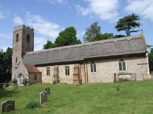 St Botolph's parish church, North Cove, Suffolk, seen from the south