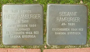 Stolperstein dedicated to Grete Hamburger