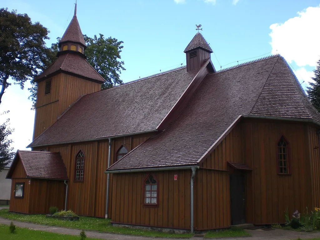 Brzeźno Szlacheckie - St. Catharines church from XVIII century