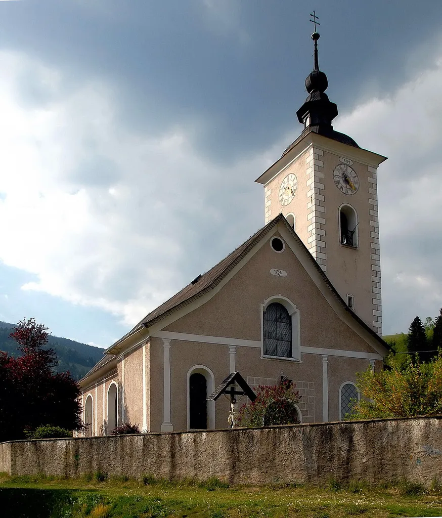 Parish church Saint Nicholas on Landstrasse, municipality Radenthein, district Spittal an der Drau, Carinthia, Austria, EU