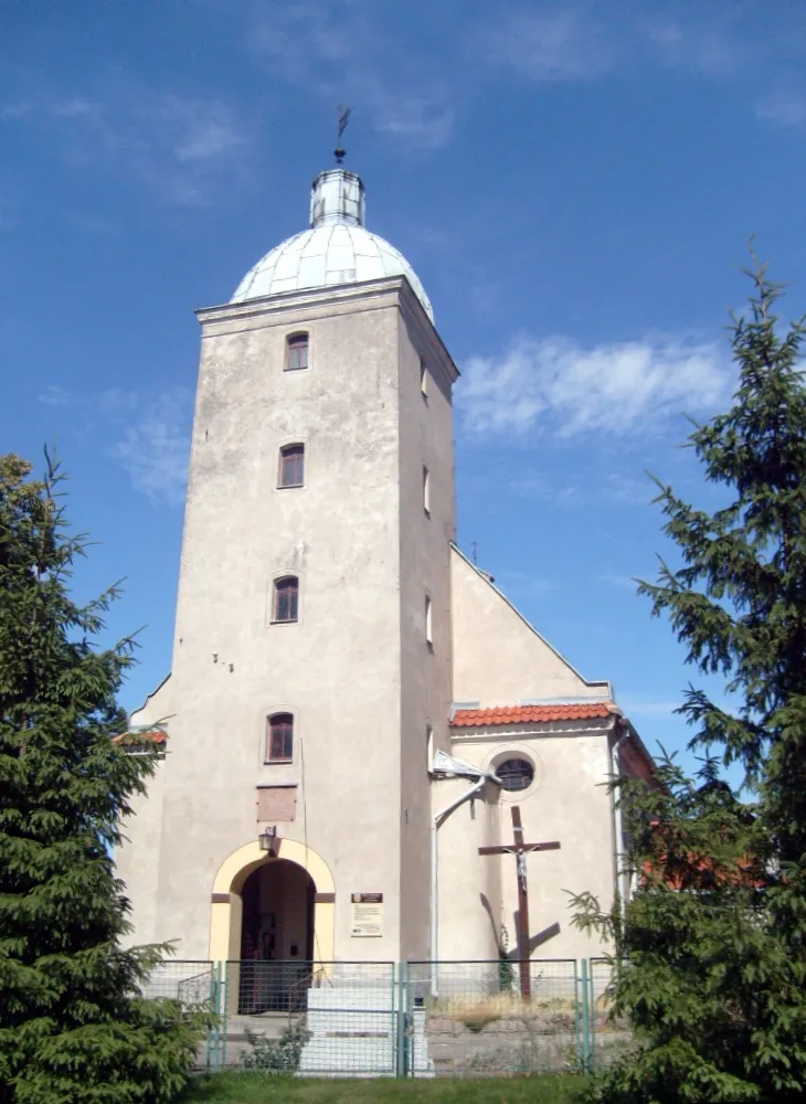 The church in Szynych, Poland.