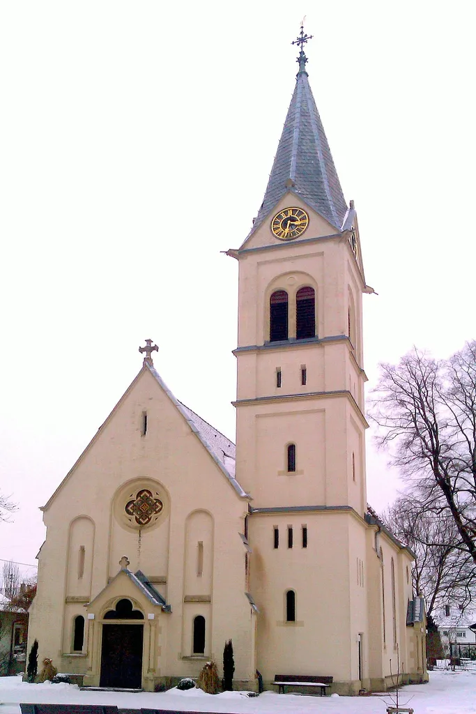 Protestant church in Großdeinbach, Schwäbisch Gmünd, architect: Heinrich Dolmetsch (1846–1908)