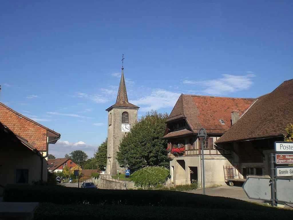 Mixed church of St-Germain of Assens, canton of Vaud, Switzerland