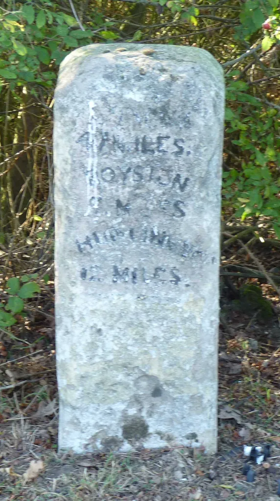 Old Milestone by the A1198, south of Longstowe