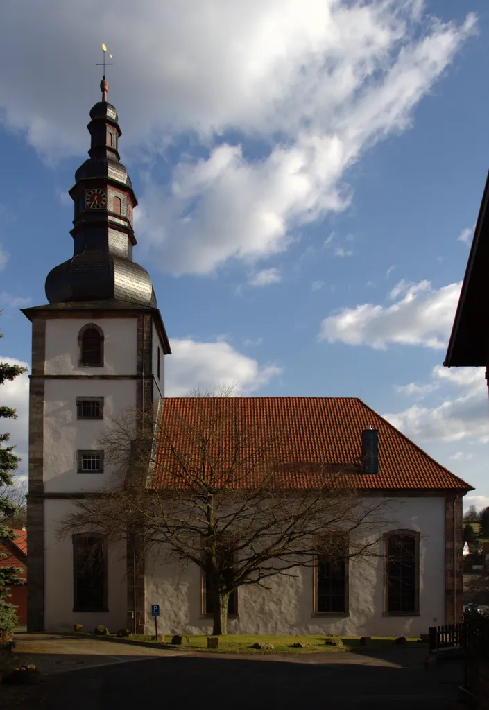 Protestant Church in Altenschlirf, Herbstein, Hesse, Germany