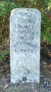 Milestone, southern approach to bridge over railway [disused]