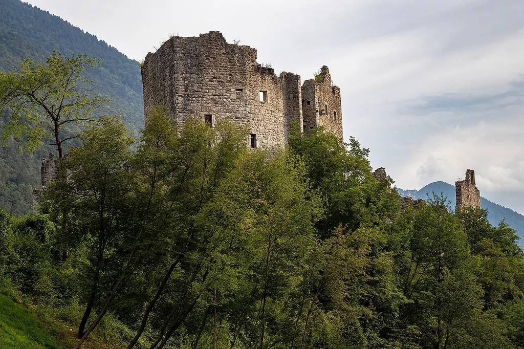 Castel Romano in Pieve di Bono, Valle del Chiese, Trento, Italy
