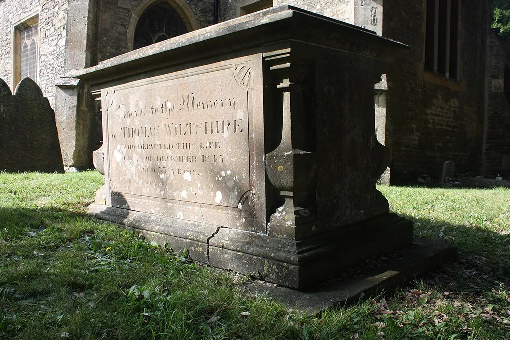 Wiltshire Chest Tomb 4 Metres South East Of East Corner Of Chancel, Churchyard Of St Mary's Church .mw-parser-output .messagebox{margin:4px 0;width:auto;border-collapse:collapse;border:2px solid var(--border-color-progressive,#6485d1);background-color:var(--background-color-neutral-subtle,#fbfcff);color:var(--color-base,#202122);box-sizing:border-box;border-inline-start-width:8px}.mw-parser-output .messagebox.mbox-small{font-size:88%;line-height:1.25em}.mw-parser-output .mbox-warning,.mw-parser-output .mbox-speedy{border:2px solid var(--border-color-error,#b22222);background:var(--background-color-error-subtle,#ffdbdb);border-inline-start-width:8px}.mw-parser-output .mbox-serious,.mw-parser-output .mbox-delete,.mw-parser-output .mbox-stop{border:2px solid var(--border-color-error,#b22222);border-inline-start-width:8px}.mw-parser-output .mbox-issue,.mw-parser-output .mbox-content{border:2px solid #f28500;background:var(--background-color-warning-subtle,#ffe);border-inline-start-width:8px}.mw-parser-output .mbox-query,.mw-parser-output .mbox-style{border:2px solid #f4c430;background:var(--background-color-warning-subtle,#ffe);border-inline-start-width:8px}.mw-parser-output .mbox-shit{border:2px solid #960;border-inline-start-width:8px}.mw-parser-output .mbox-license{border:2px solid #88a;border-inline-start-width:initial}.mw-parser-output .mbox-legal{border:2px solid var(--border-color-notice,#666);background:var(--background-color-base,#fff);border-inline-start-width:8px}.mw-parser-output .mbox-honor{border:2px solid #ca3;background:var(--background-color-warning-subtle,#fcf4db);border-inline-start-width:8px}.mw-parser-output .mbox-growth{border:2px solid #8d4;background:var(--background-color-success-subtle,#d5fdf4);border-inline-start-width:8px}.mw-parser-output .mbox-move{border:2px solid #93c;border-inline-start-width:8px}.mw-parser-output .mbox-protection,.mw-parser-output .mbox-message{border:2px solid var(--border-color-base,#aaa);border-inline-start-width:8px