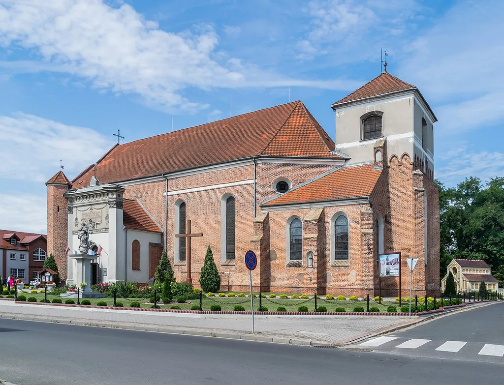 Parish church in Lwówek, Greater Poland Voivodeship, Poland