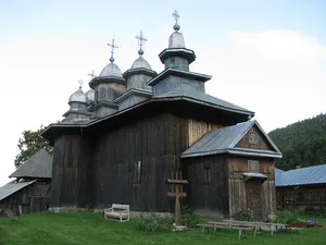 Wooden church in Găvanu, Buzău