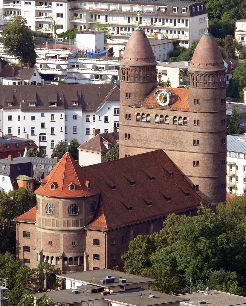 Pauluskirche Ulm, fotografiert vom Münster;