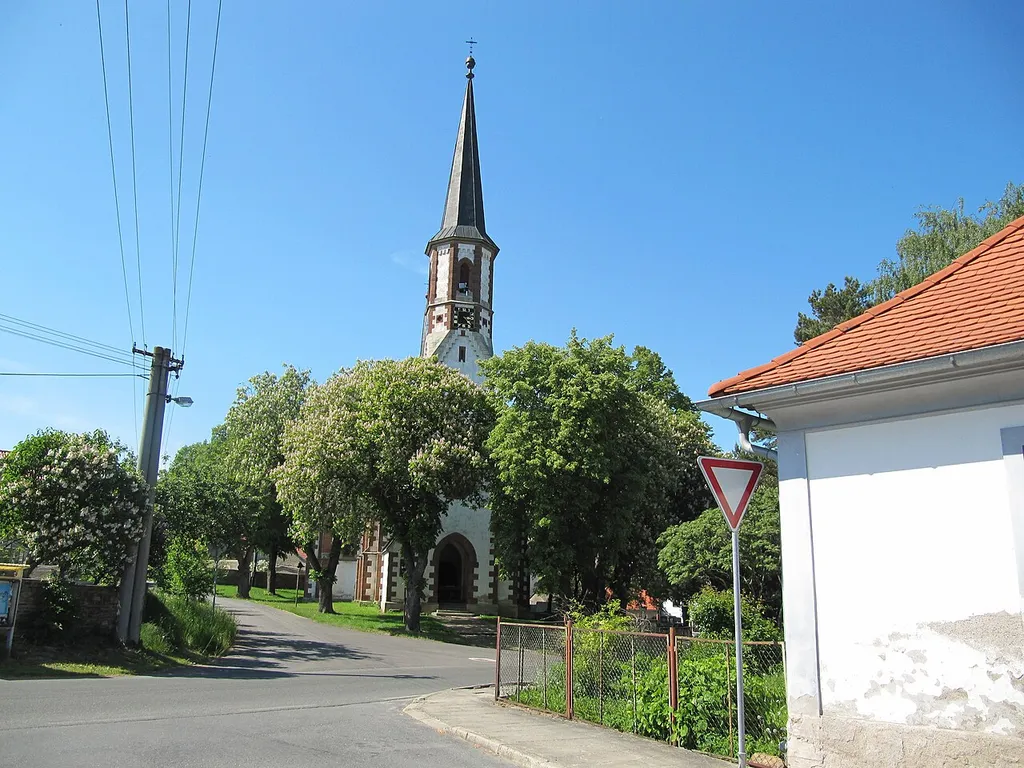 Vavřinec in Kutná Hora District, Czech Republic. Church of St. Lawrence.