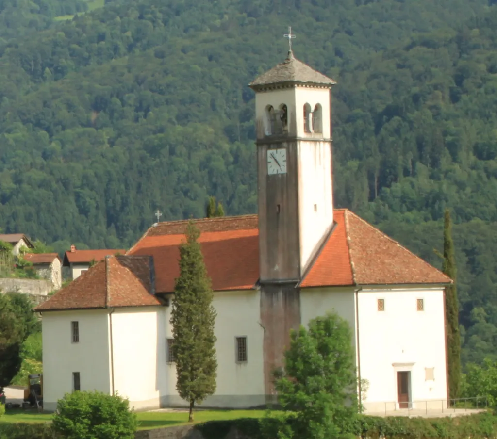 village of Podmelec, St. Mary of the Assumption Church, Tolmin municipality, Slovenia.