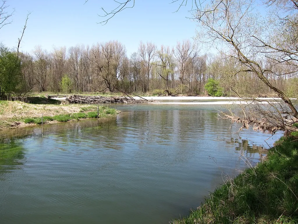 Mündung des Sempt-Flutkanals in die Isar (frühere Mündung des ersten Bauabschnitts des Mittlere-Isar-Kanals in die Isar)