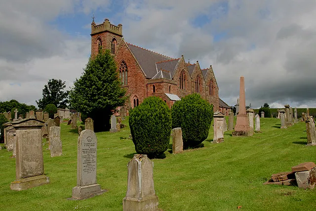 Earlston Parish Church A red sandstone Victorian (1892) church with a tower, located at the east end of Earlston. The churchyard contains a good variety of memorials, including 18th and 19th century table tombs and obelisks.