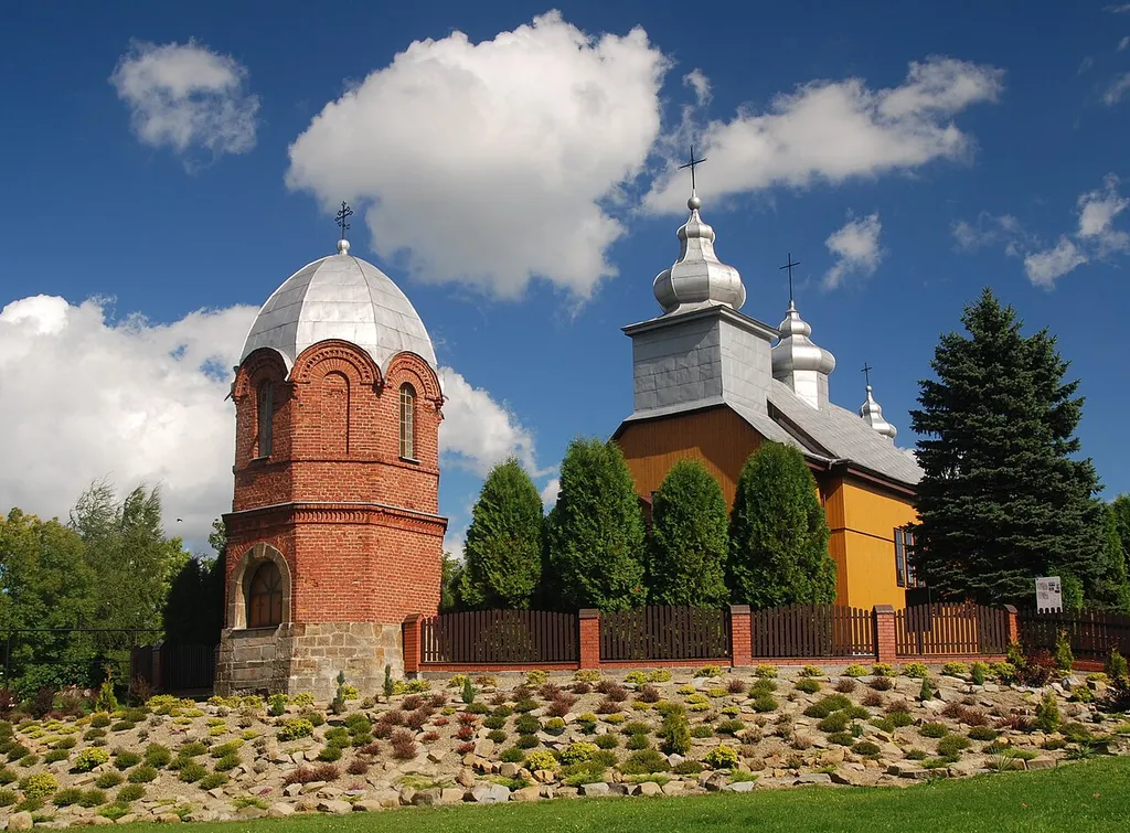 Wróblik Szlachecki, zespół cerkwi p.w. Zaśnięcia Matki Boskiej, ob. kościół par. rzym.-kat., 1869