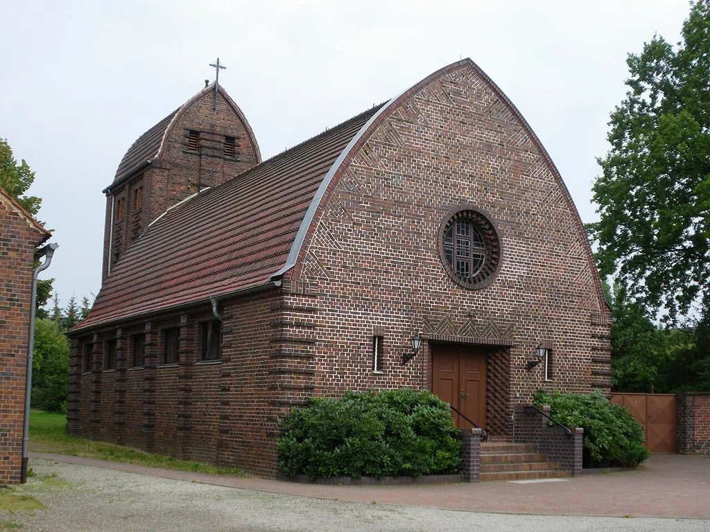 catholic St. Boniface Church, Karl-Marx-Straße 14 in Calau, Brandenburg, Germany