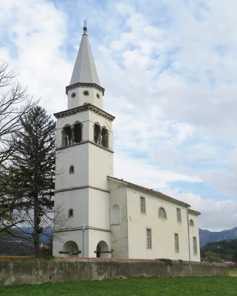 Saint Peter's Church in Dobravlje, Municipality of Ajdovščina, Slovenia