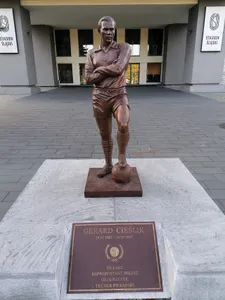 Monument to Gerard Cieślik at the Silesian Stadium