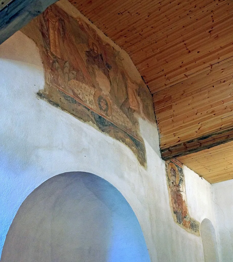 Frescos in St. Mary Church of Peshkëpi, Albania