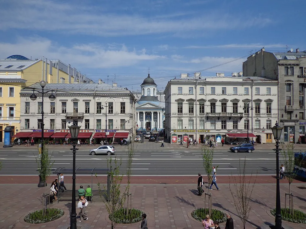 Saint Catherine Armenian church, between buildings n°40 and 42 of Nevsky Prospekt, Saint-Petersburg