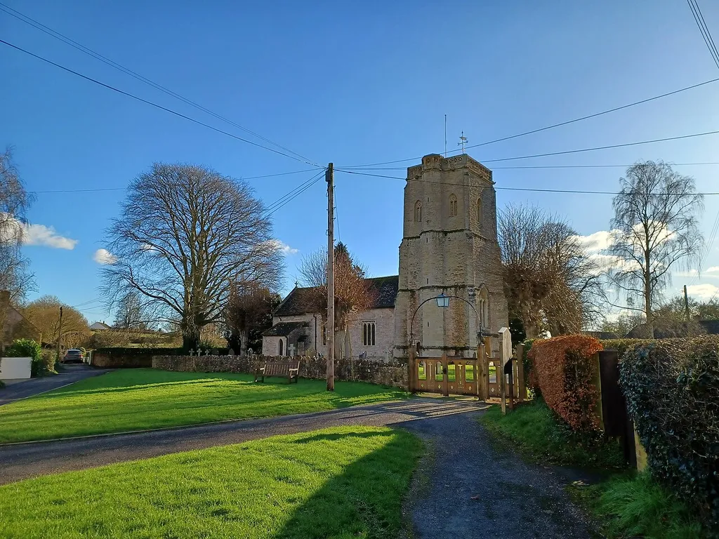 Holy Cross Church, Hillfarrance, Somerset, England. 14th century with later additions and modifications. Grade II* listed.
