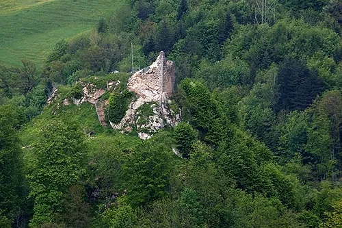 Castle ruine nearby Asuel, Switzerland