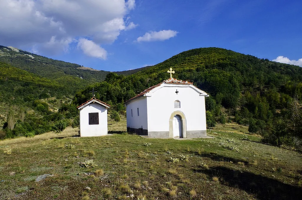 View of the St. Demetrius Church in the village Štrbovo