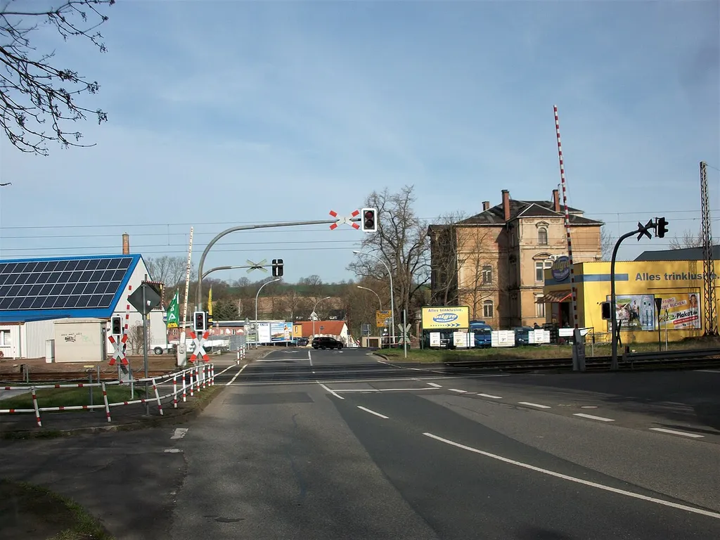 Bahnhof Döbeln Nord, Bahnübergang (2022)