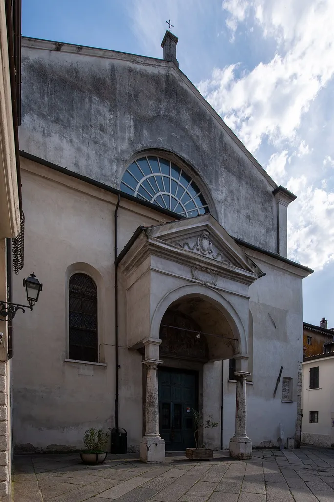 Facade San Clemente church in Brescia