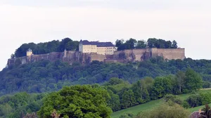 Fortress Königstein with rayon' with individual monuments, including gatehouse, commandant's house, Georgenburg, new armory and caponnier corridor, fountain house, Magdalenenburg, St. George's Chapel, old barracks, treasure house, main guard, garden.