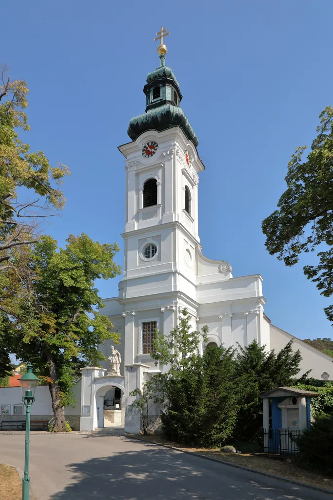 Parish church of Mannersdorf am Leithagebirge, Lower Austria.