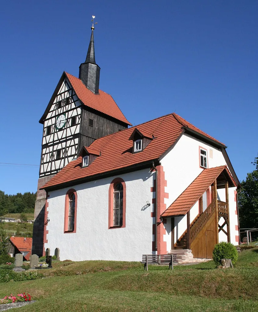 ev. Kirche Ebertshausenevangelische Kirche in Ebertshausen, Ortsteil von Benshausen Landkreis Schmalkalden-Meiningen