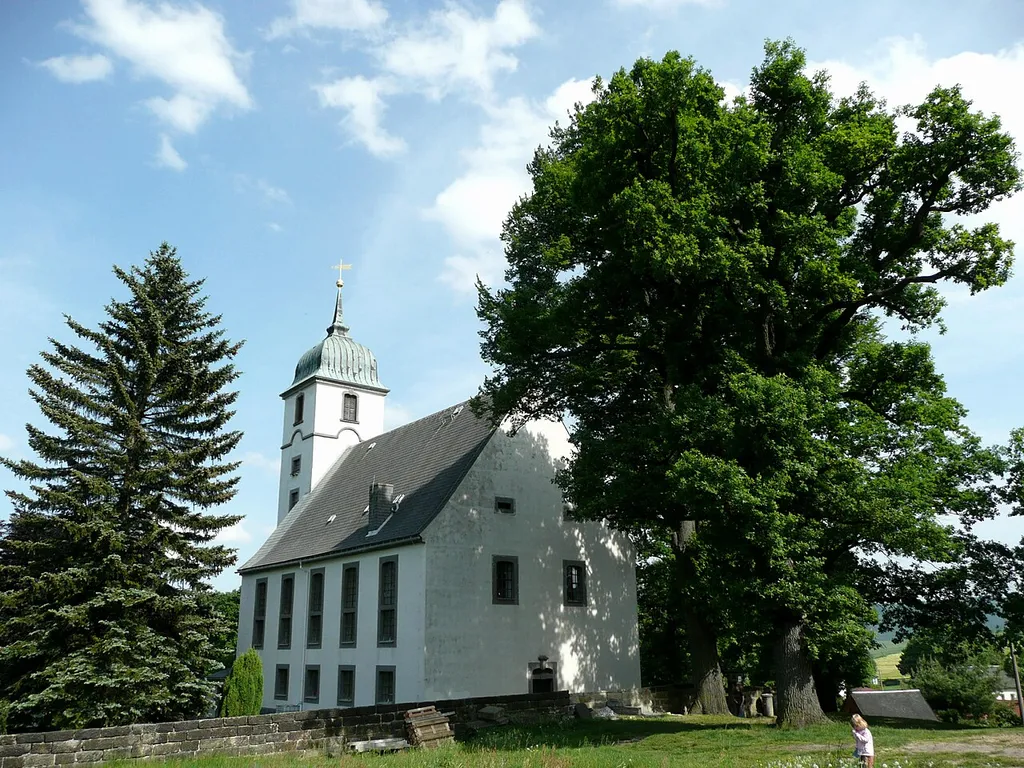 This image shows the evangelic church in Papstdorf. The church was built 1786/87.