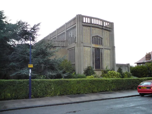 St Andrews Church, Felixstowe Photo of the east front. Note the rust staining to the concrete - this is widespread, in patches, around the building now.