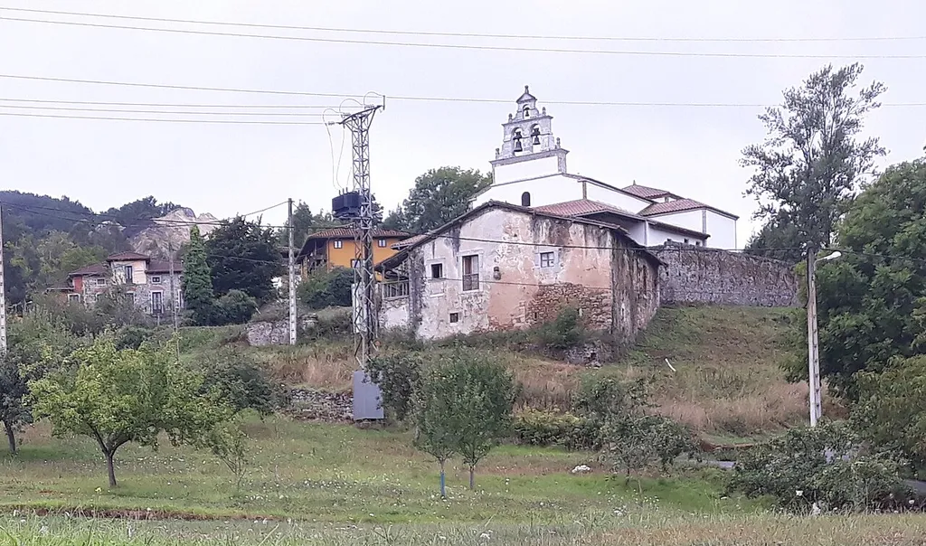 Church of Saint James of Villazon in Quintana, on the Primitive Way of Saint James. Quintana, Salas, Asturias, Spain.