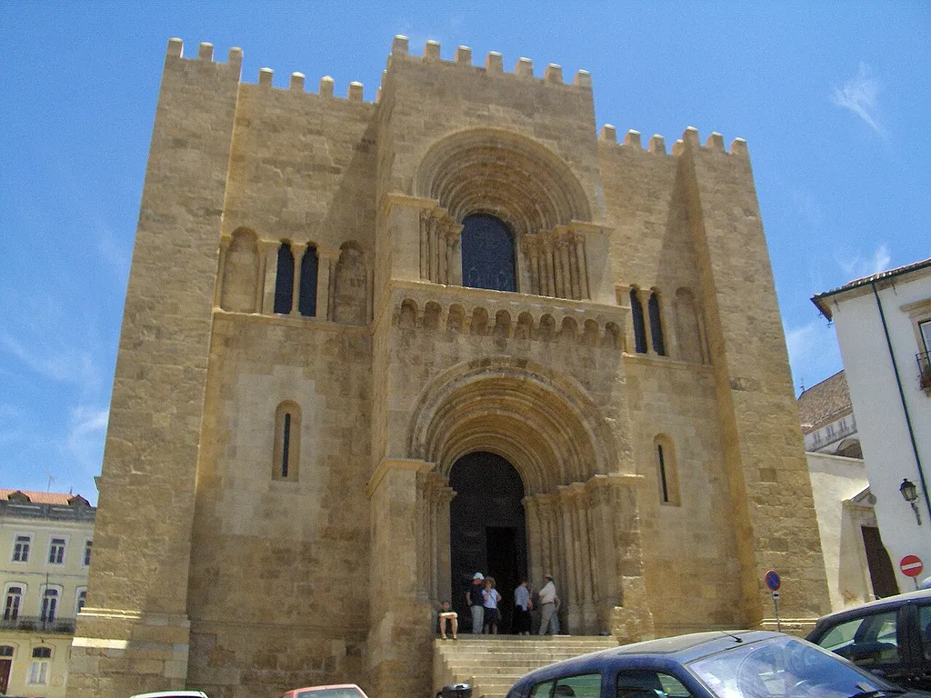 Front of the Sé Velha of Coimbra
