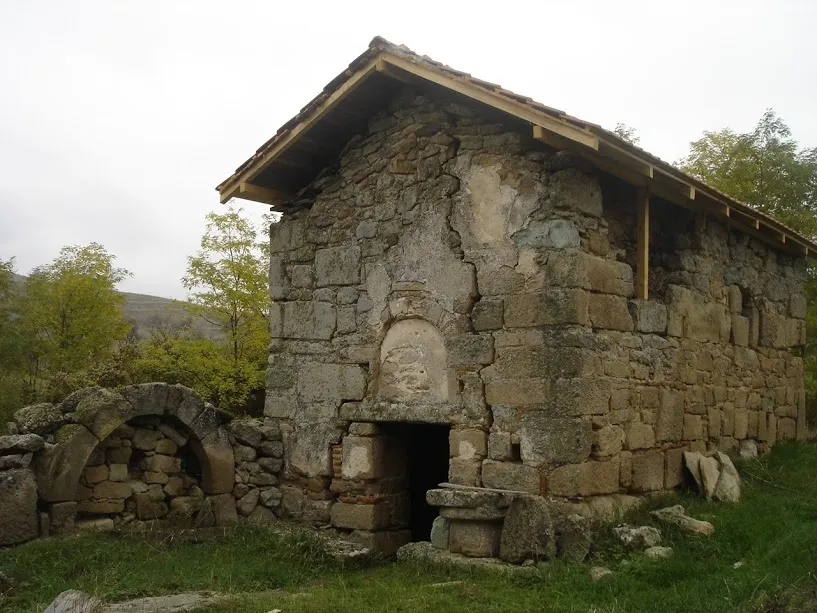 Medieval church of St. George on the archeological site supposedly of the ancient city Tranupara, near Konjuh, Macedonia