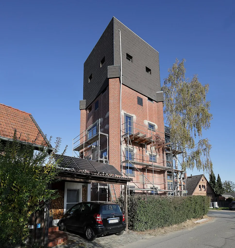 The former water tower in Abbesbüttel, Germany