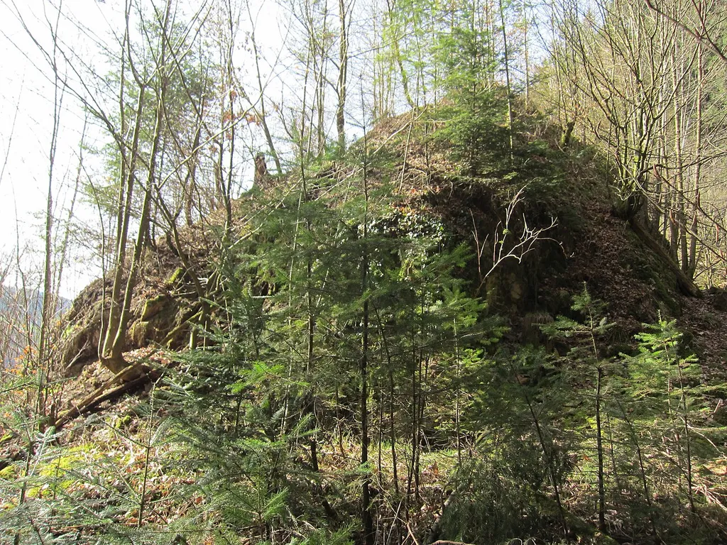 Waldstein Castle, the castle rock, view from northeast