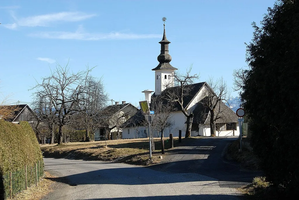 Subsidiary church Saints Peter and Paul on Kirchweg in Kantnig, municipality Wernberg, district Villach Land, Carinthia, Austria, EU