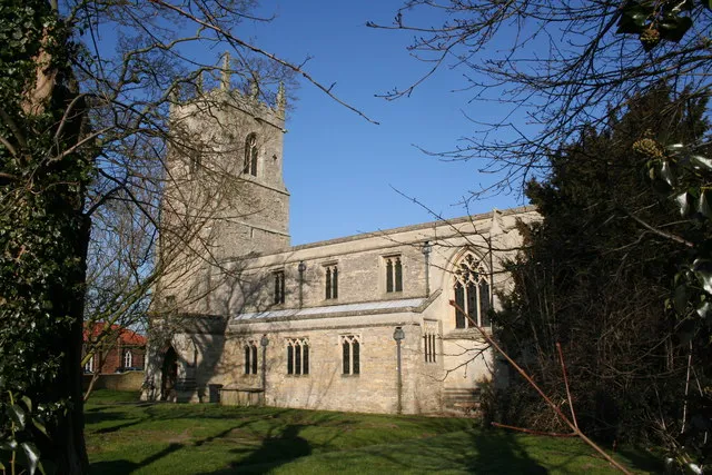 All Saints' parish church, Laughton, Lincolnshire, seen from the southeast