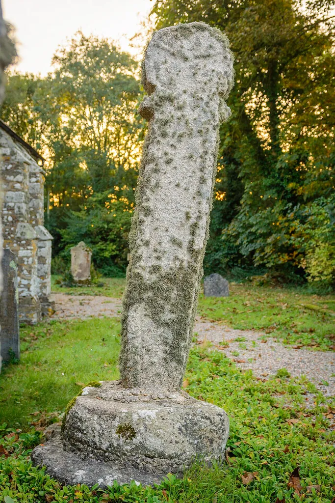 Churchyard cross in St Allen churchyard, 2m south of the church .mw-parser-output .messagebox{margin:4px 0;width:auto;border-collapse:collapse;border:2px solid var(--border-color-progressive,#6485d1);background-color:var(--background-color-neutral-subtle,#fbfcff);color:var(--color-base,#202122);box-sizing:border-box;border-inline-start-width:8px}.mw-parser-output .messagebox.mbox-small{font-size:88%;line-height:1.25em}.mw-parser-output .mbox-warning,.mw-parser-output .mbox-speedy{border:2px solid var(--border-color-error,#b22222);background:var(--background-color-error-subtle,#ffdbdb);border-inline-start-width:8px}.mw-parser-output .mbox-serious,.mw-parser-output .mbox-delete,.mw-parser-output .mbox-stop{border:2px solid var(--border-color-error,#b22222);border-inline-start-width:8px}.mw-parser-output .mbox-issue,.mw-parser-output .mbox-content{border:2px solid #f28500;background:var(--background-color-warning-subtle,#ffe);border-inline-start-width:8px}.mw-parser-output .mbox-query,.mw-parser-output .mbox-style{border:2px solid #f4c430;background:var(--background-color-warning-subtle,#ffe);border-inline-start-width:8px}.mw-parser-output .mbox-shit{border:2px solid #960;border-inline-start-width:8px}.mw-parser-output .mbox-license{border:2px solid #88a;border-inline-start-width:initial}.mw-parser-output .mbox-legal{border:2px solid var(--border-color-notice,#666);background:var(--background-color-base,#fff);border-inline-start-width:8px}.mw-parser-output .mbox-honor{border:2px solid #ca3;background:var(--background-color-warning-subtle,#fcf4db);border-inline-start-width:8px}.mw-parser-output .mbox-growth{border:2px solid #8d4;background:var(--background-color-success-subtle,#d5fdf4);border-inline-start-width:8px}.mw-parser-output .mbox-move{border:2px solid #93c;border-inline-start-width:8px}.mw-parser-output .mbox-protection,.mw-parser-output .mbox-message{border:2px solid var(--border-color-base,#aaa);border-inline-start-width:8px}.mw-parser-output .messagebox .mbo