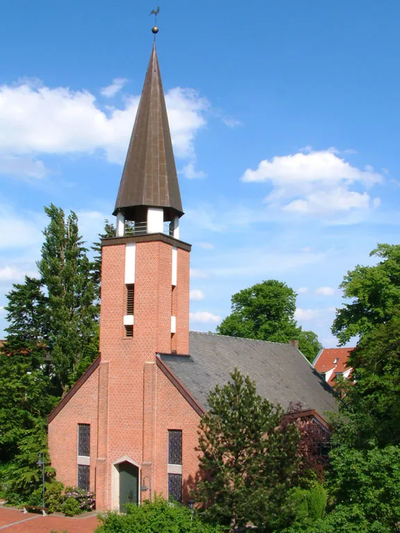 Ev.-luth. Gustav-Adolf-Kirche in Meppen, in dieser Form erbaut 1967