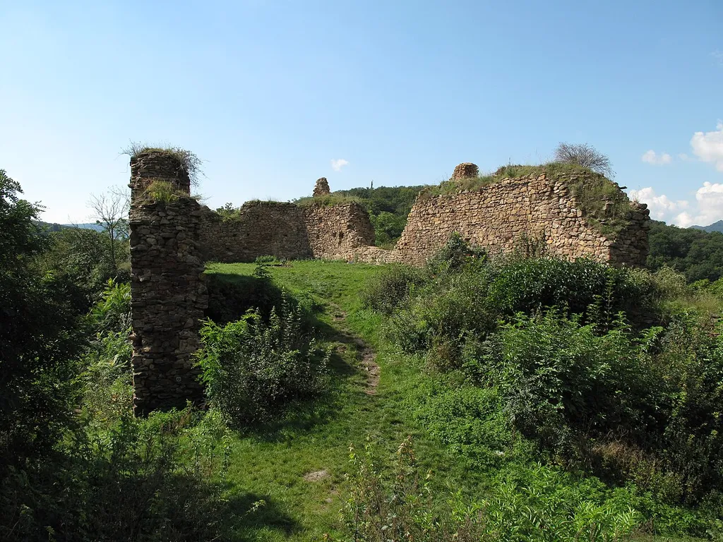 Ruins of former Oparno Castle, Litoměřice District, Czech Republic.