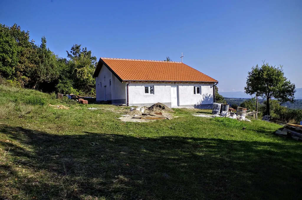 View of the St. Nicholas Church in the village Šurlenci