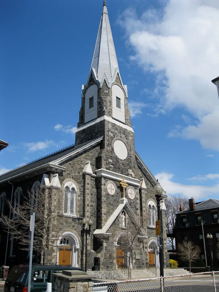 St. Francis de Sales' Roman Catholic Church, located at 313 Bunker Hill St, Charlestown, MA 02129